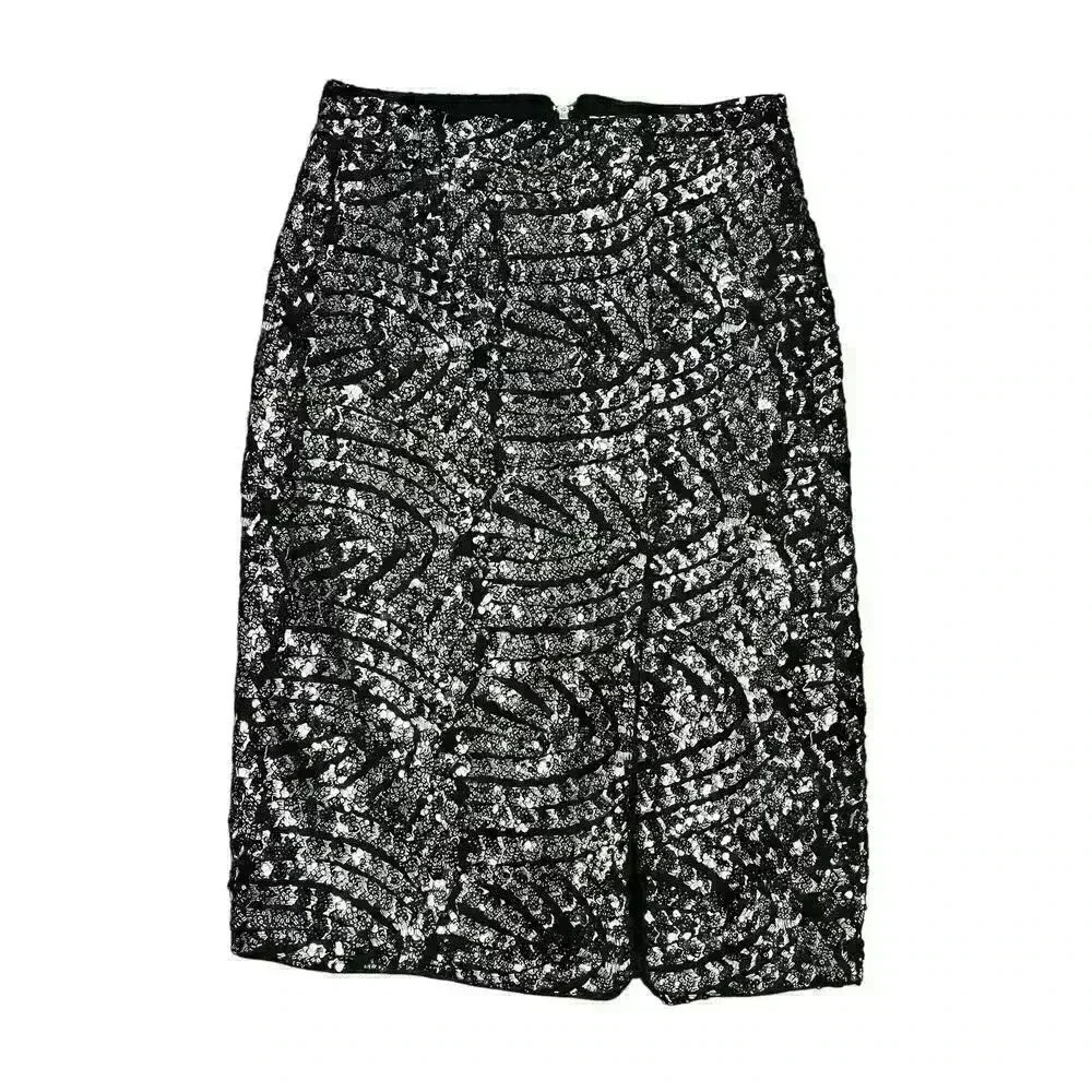 Walter Baker Josette Embellished Mesh Skirt Knee Length Size 6 - Picture 8 of 15